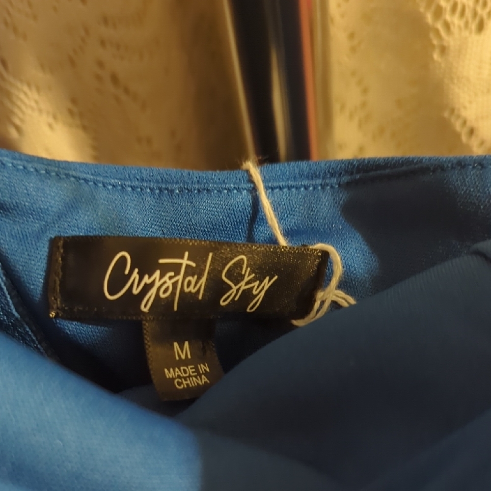 Stylish Women's Blue Jumpsuit - Picture 3 of 5